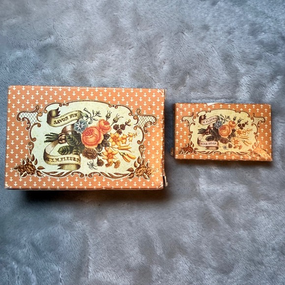 Crabtree & Evelyn Other - Vintage Crabtree & Evelyn Millefleurs Soap Set Large & Travel Boxed